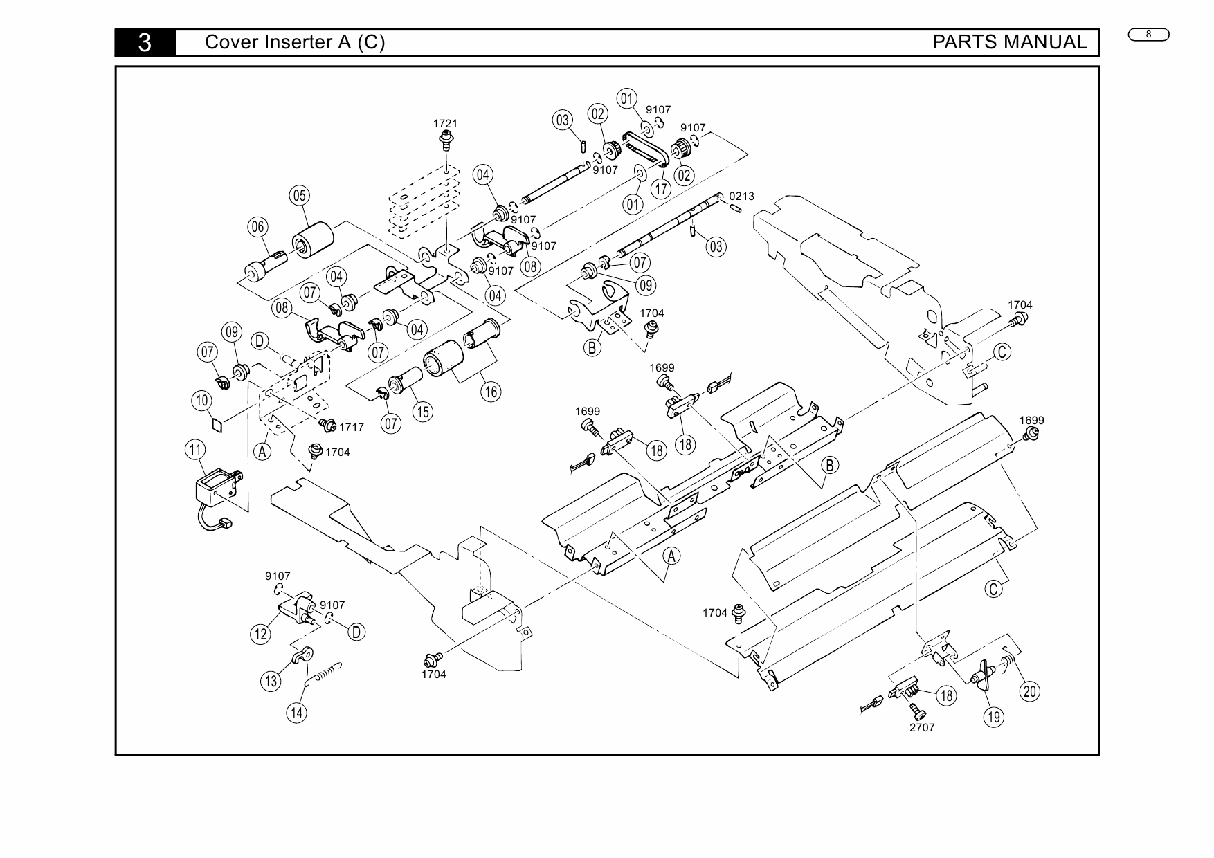 Konica-Minolta Options Cover-Inserter-A Parts Manual-5